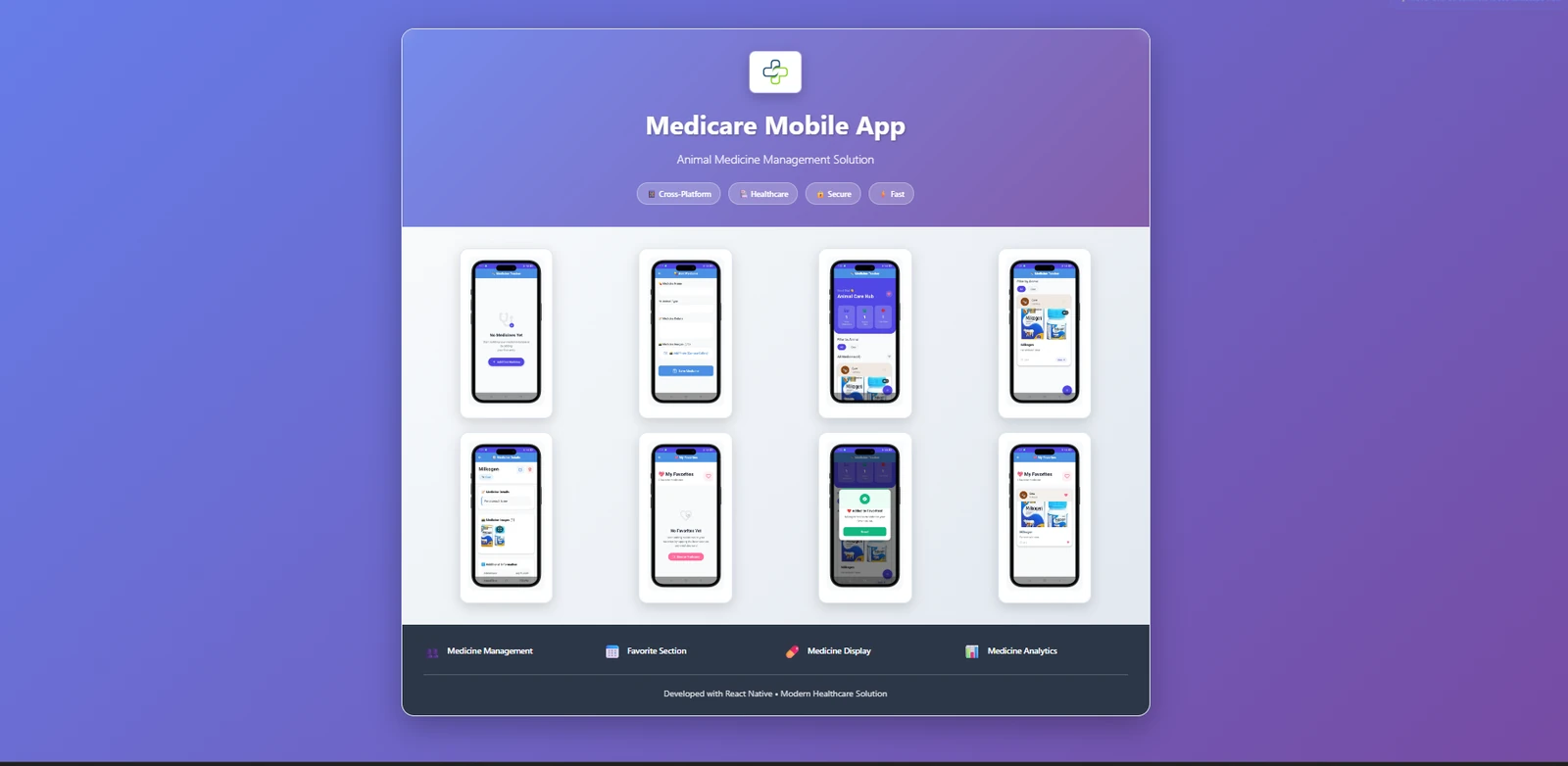 Screenshot of Medicine Store App